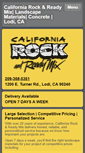 Mobile Screenshot of californiarockandreadymix.com